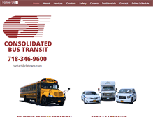 Tablet Screenshot of consolidatedbustransit.com